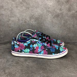 Vans Atwood Low Top Canvas Floral Sneaker, Purple Blue, Women's 8.5